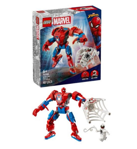 Конструктор LEGO Super Heroes Робот Людини Павука проти Анти-Венома (76308)