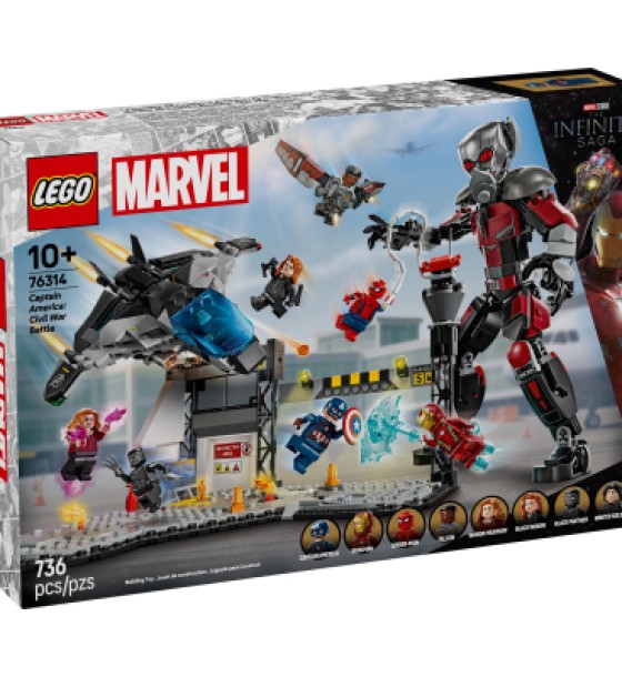 Конструктор LEGO Super Heroes Перший месник: Протистояння Пригодницька битва (76314)