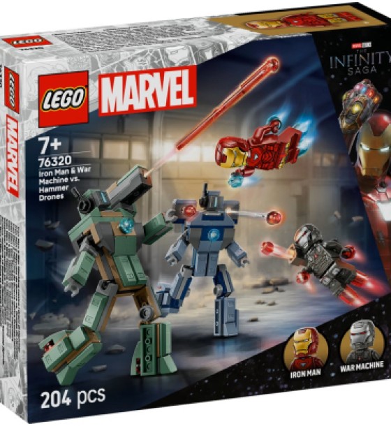 Конструктор LEGO Super Heroes Залізна людина та Бойова Машина проти Хаммер Дронів (76320)