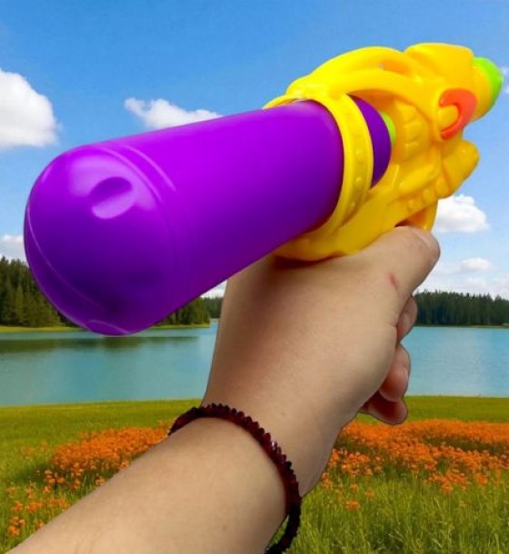 Водний пістолет (25х13х5 см), знімний балон (МІКС ВИДІВ)