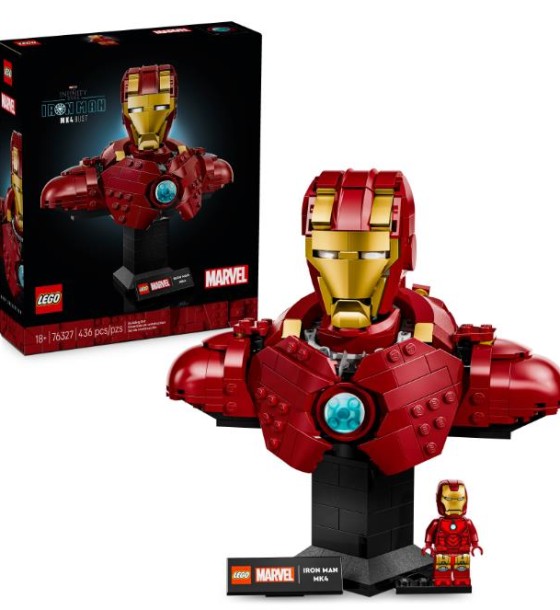 Конструктор LEGO Marvel Погруддя Залізної Людини MK4 (76327)