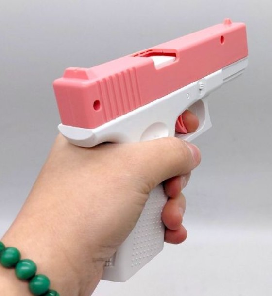 Водний пістолет "GLOCK" 16*11,5см (РОЖЕВО-БІЛИЙ)