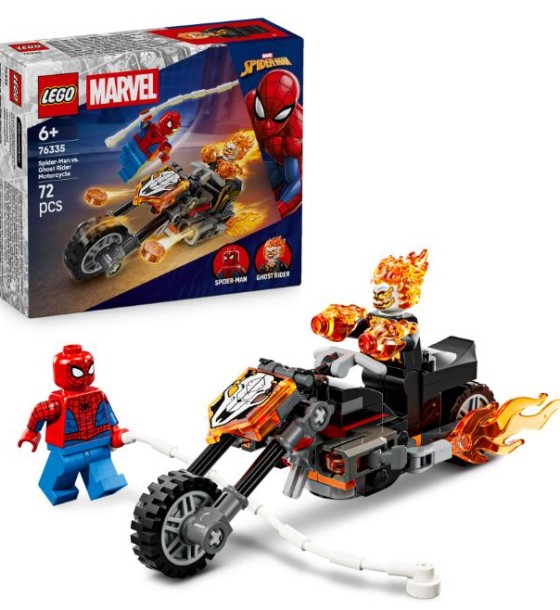 Конструктор LEGO Super Heroes Людина-павук vs. Примарний вершник на мотоциклі (76335)