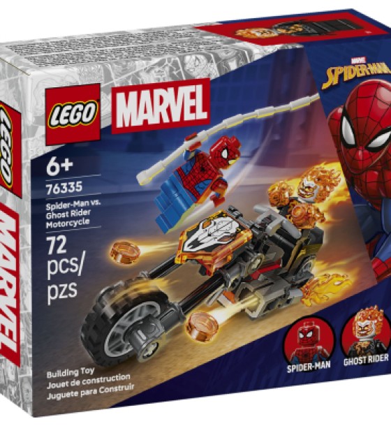 Конструктор LEGO Super Heroes Людина-павук vs. Примарний вершник на мотоциклі (76335)