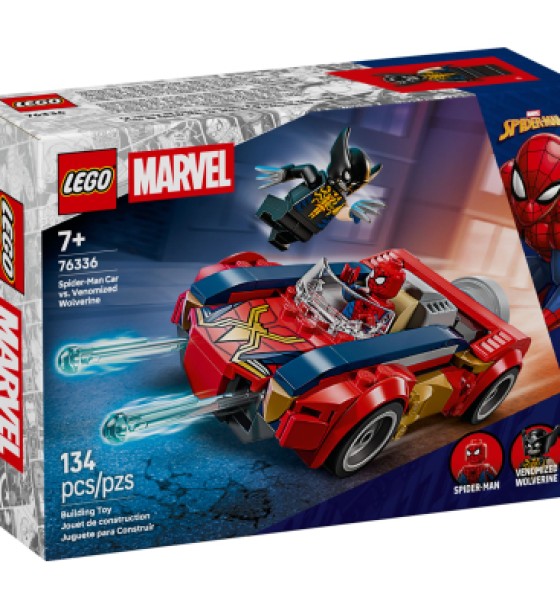 Конструктор LEGO Super Heroes Автомобіль Людини-павука vs. Отруєний Росомаха (76336)