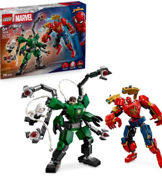 Конструктор LEGO Super Heroes Битва роботів: Людина-павук vs. Доктор Восьминог (76338)